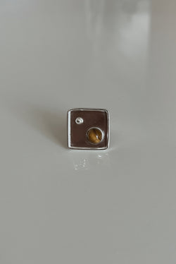 Tiger Eye & Sterling Silver Ring