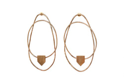 Brass Statement Earrings